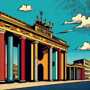 Berliner Popart Brandenburger Tor